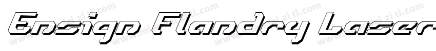 Ensign Flandry Laser Italic字体转换
